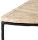Currey & Company Boyles Travertine Demi-Lune with Iron Base-3
