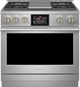 Monogram® Statement Collection 36" Stainless Steel Pro Style Dual Fuel Range-0