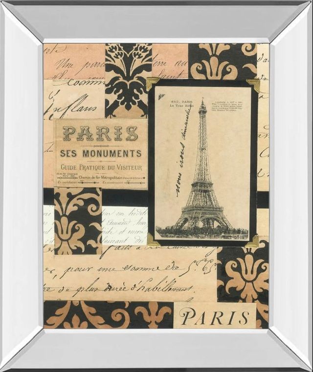 Classy Art Travel Collage l by Gillian Fullard Mirror Framed Wall Art