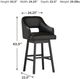 Signature Design by Ashley® Tallenger Black/Dark Brown Tall Swivel Barstool-1