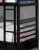 Furniture of America® California Black Twin/Twin Bunk Bed-3