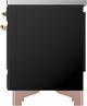 Ilve® Majestic III 36" Glossy Black Pro Style Induction Range with Solid Door and Copper Trim-4
