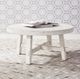 Liberty Furniture Modern Farmhouse Flea Market White Round Splay Cocktail Table-1