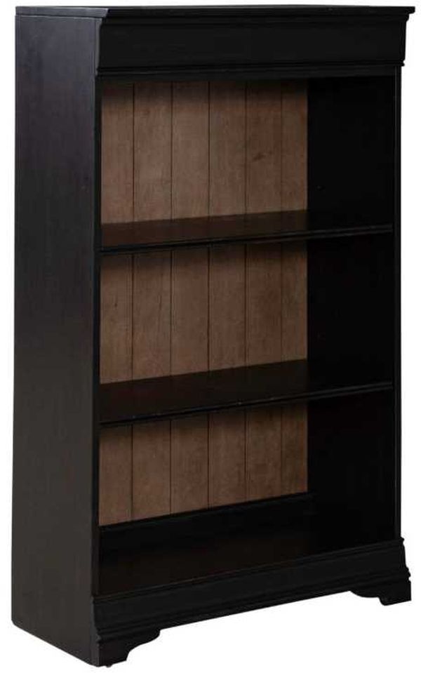 Liberty Furniture Meritage Aged Charcoal/Caramel 48" Bookcase-0