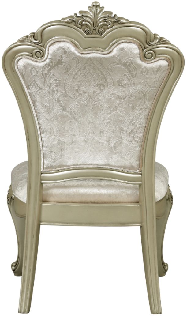 New Classic® Home Furnishings Monique Champagne/Silver Dining Side Chair-3