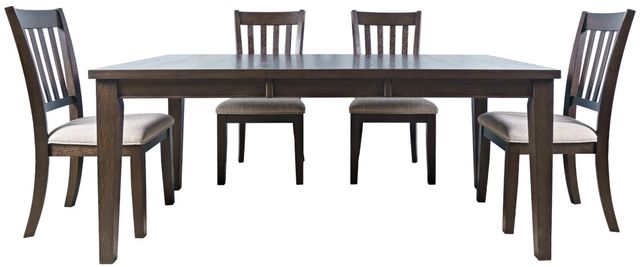 Jofran Inc. Brentwood 5-Piece Arbor Oak Extension Dining Table Set-1