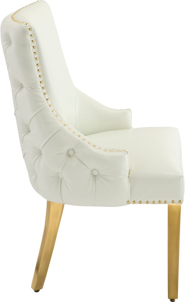 Meridian Furniture Tuft White Velvet Dining Chair-3