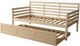Kodiak Furniture Boho Linen Stone/White Twin Daybed with Trundle and Mattress-1