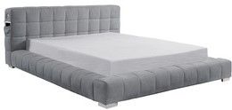 Mazin Furniture Alina Light Gray Queen Bed-1