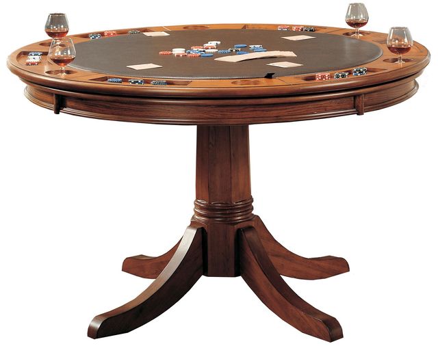 HH2 Home Park View 5-Piece Medium Brown Oak Game Set-2