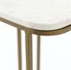 Magnolia Home by Joanna Gaines Alana Matte Brass/White Accent Table-2