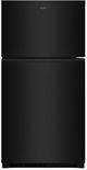 Whirlpool® 33" 21.3 Cu. Ft. Black Top Freezer Refrigerator with Total Coverage Cooling-0