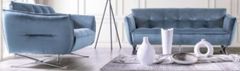 Furniture of America® Civellutino 2-Piece Light Blue Power Reclining Set