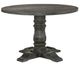 ACME Furniture Leventis Weathered Gray Round Dining Table-0