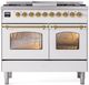 Ilve® Nostalgie II Series 40" White Pro Style Dual Fuel Range-0