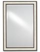Currey & Company Malibay Ivory/Dark Walnut Shagreen Mirror-0