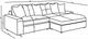 Coaster® Blaine 2-Piece Black Upholstered Reversible Chaise Sectional Sofa-2