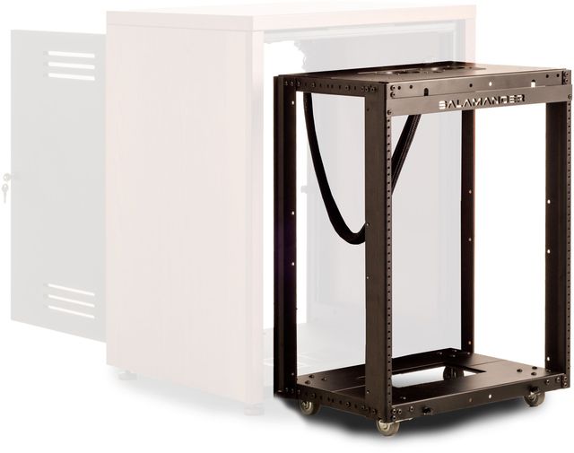 Salamander Designs SA/C/6/BK Saturn Wheel Set (Black) - 360° Swivel With Brake For AV Cabinets