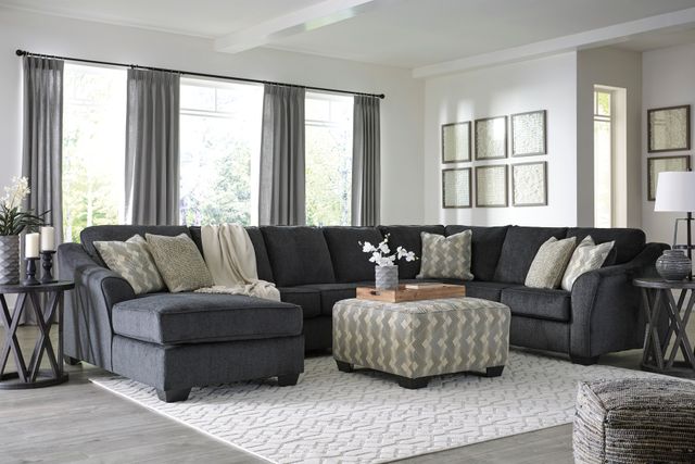 Signature Design by Ashley® Eltmann 4-Piece Slate Left-Arm Facing Sectional and Chaise-3