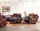 iAmerica Roberto Walnut Power Headrest w/Lumbar Lay Flat Reclining Console Loveseat-2