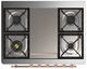 Ilve® Majestic III 36" Glossy Black Pro Style Dual Fuel Natural Gas Range with Solid Door and Copper Trim-3