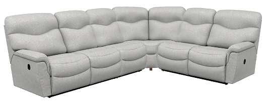 La-Z-Boy® James Dove Gray Reclining Sectional with Custom Layout Options-0