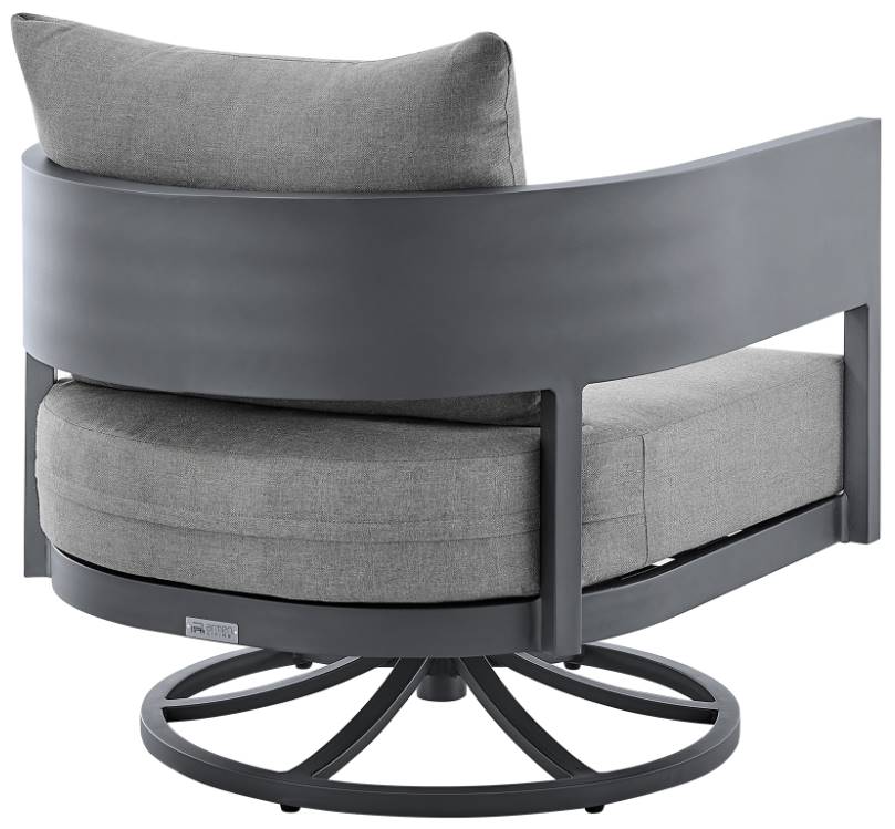 Armen Living Argiope Swivel Rocking Chair - Thumbnail 5
