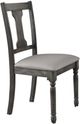ACME Furniture Wallace Tan/Weathered Gray Dining Side Chair-0