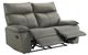 Elements International Wildcat Aviarah Gray Manual Motion Reclining Loveseat-2