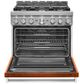 KitchenAid® 36" Scorched Orange Smart Pro Style Gas Range-3