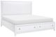 Legacy Classic Summerland White Queen Upholstered Panel Storage Bed-0