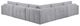 Homelegance® Tidal 5-Piece Gray Modular Sectional-3