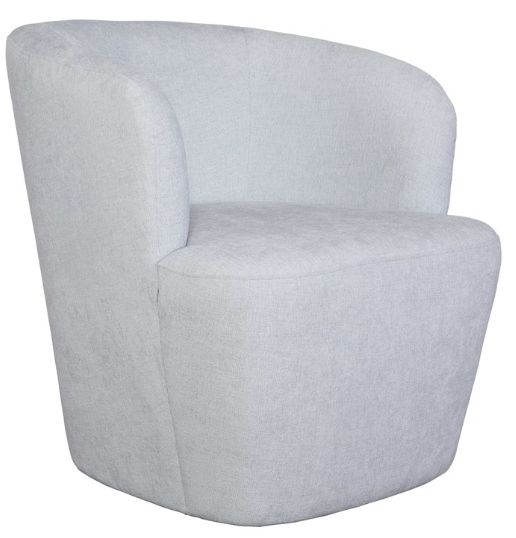 Uttermost® Mist Light Blue Barrel Swivel Chair-0