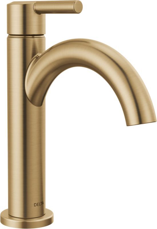 Delta Nicoli® Champagne Bronze Single Handle Bathroom Faucet with Drain-0