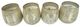 A & B Home Earl 4-Piece Gray/Silver Scented Soy Wax Candle Set-0
