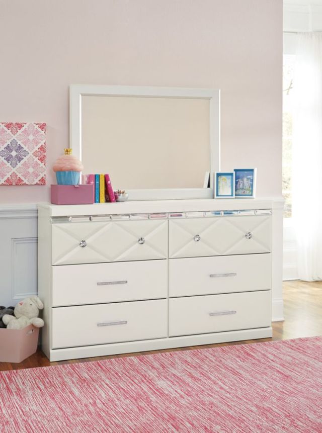 Signature Design by Ashley® Dreamur Champagne Dresser and Mirror-1