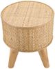 A & B Home Natural Rattan Stool-1