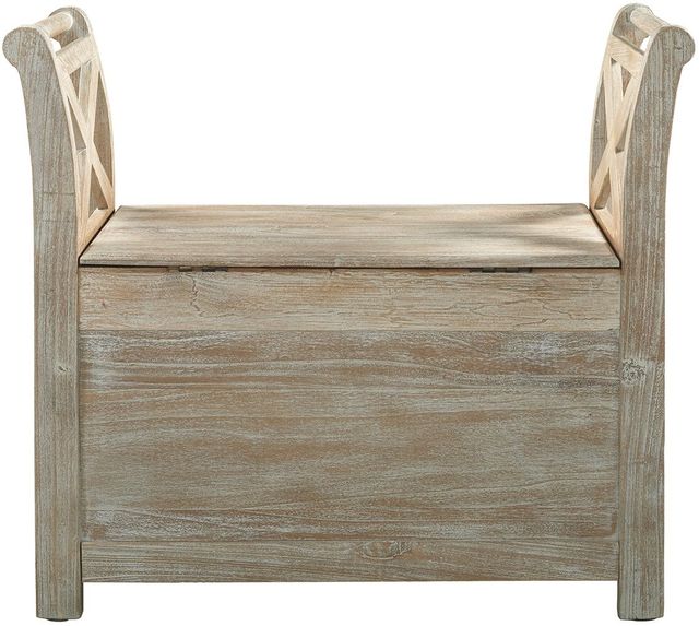 Signature Design by Ashley® Fossil Ridge Whitewash Accent Bench-3