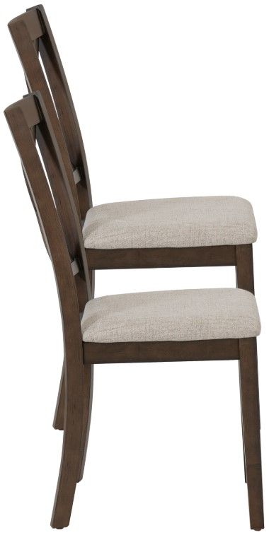 Linon Wales 2-Piece Brown Side Chair Set-3