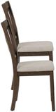 Linon Wales 2-Piece Brown Side Chair Set-3
