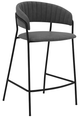 Armen Living Nara Black/Gray 26" Counter Stool-0