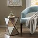 Olliix by Madison Park Silver Hendrix Angular Mirror Accent Table-2