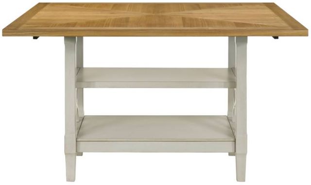 Homelegance® Maribelle Light Oak Counter Table with Gray Base-2