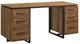 Coaster® Berhalter Black/Walnut Double Pedestal File Computer Desk-0