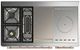 Ilve® Majestic III 48" White Pro Style Dual Fuel Liquid Propane Range with Solid Door and Copper Trim-2