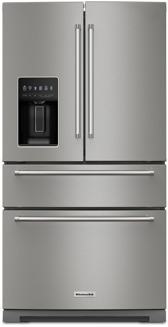 KitchenAid® 36 in 26.2 Cu. Ft. PrintShield Stainless Steel French Door Refrigerator