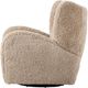 Four Hands Amelie Beige Shearling Manual Swivel Recliner-5
