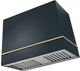 La Cornue Cornufé Loge 44" Quintessential Teal Wall Mounted Range Hood with Polished Brass Trim-0