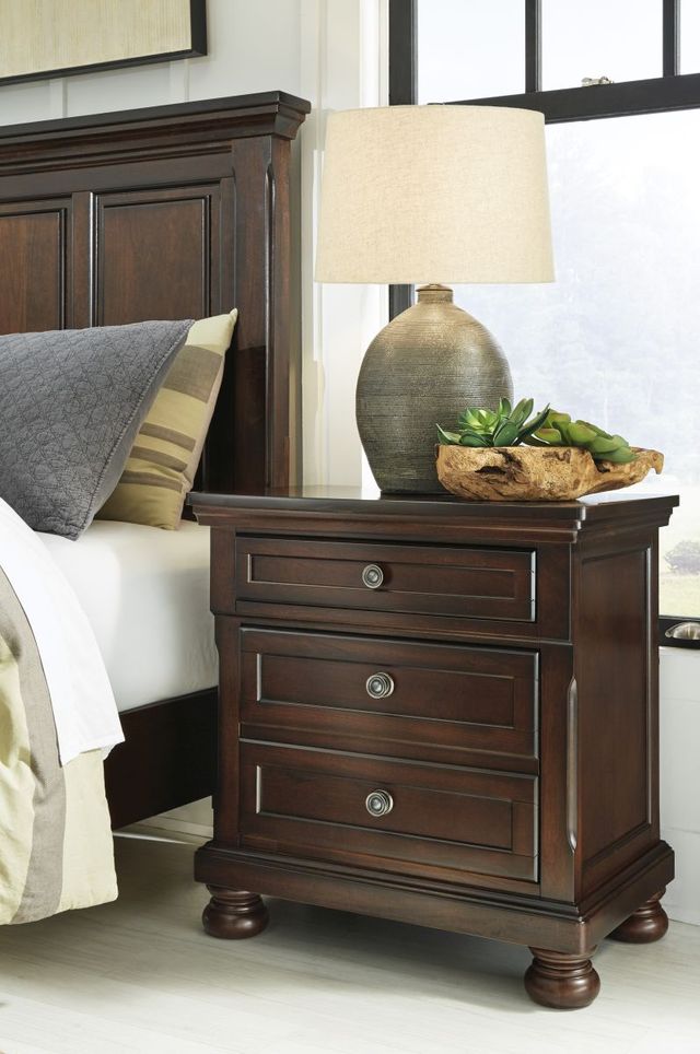 Millennium® by Ashley® Porter Rustic Brown Nightstand-5