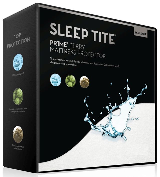 Malouf® SLEEP TITE® PR1ME® Terry Queen Mattress Protector-0